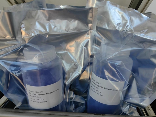 Противовозрастные средства уменьшают морщины GHK Cu Copper Peptide Powder CAS 89030-95-5