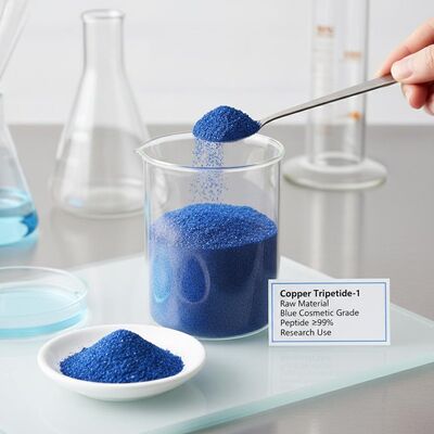 High Purity ≥99% GHK-Cu Copper Peptide Powder for Skincare Development | Promotes Collagen Production & Reduces Wrinkles