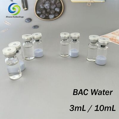 Бактериостатическая вода высокой чистоты 99% для лабораторного восстановления в виде прозрачного стерильного раствора-разбавителя