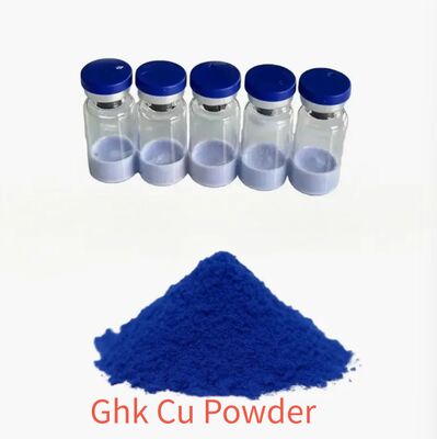 GHK-Cu Copper Peptide Powder ≥99% Чистота Для производства коллагена и уменьшения морщин в уходе за кожей