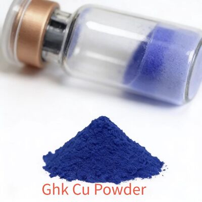 GHK-Cu Copper Peptide Powder ≥99% Чистота Для производства коллагена и уменьшения морщин в уходе за кожей