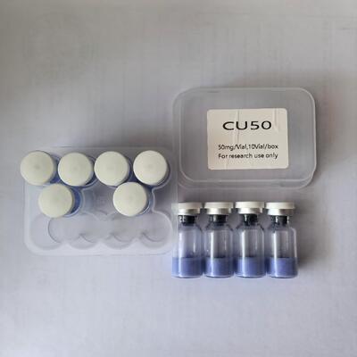 Порошок высокой чистоты Copper Tripeptide 1 медной пептид для косметических применений Медный трипептид-1 сырье Синий пептид Ингредиент Стабильное качество