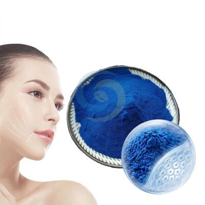 Порошок медного пептида Copper Tripeptide 1 высокой чистоты для антивозрастных и восстанавливающих кожу составов